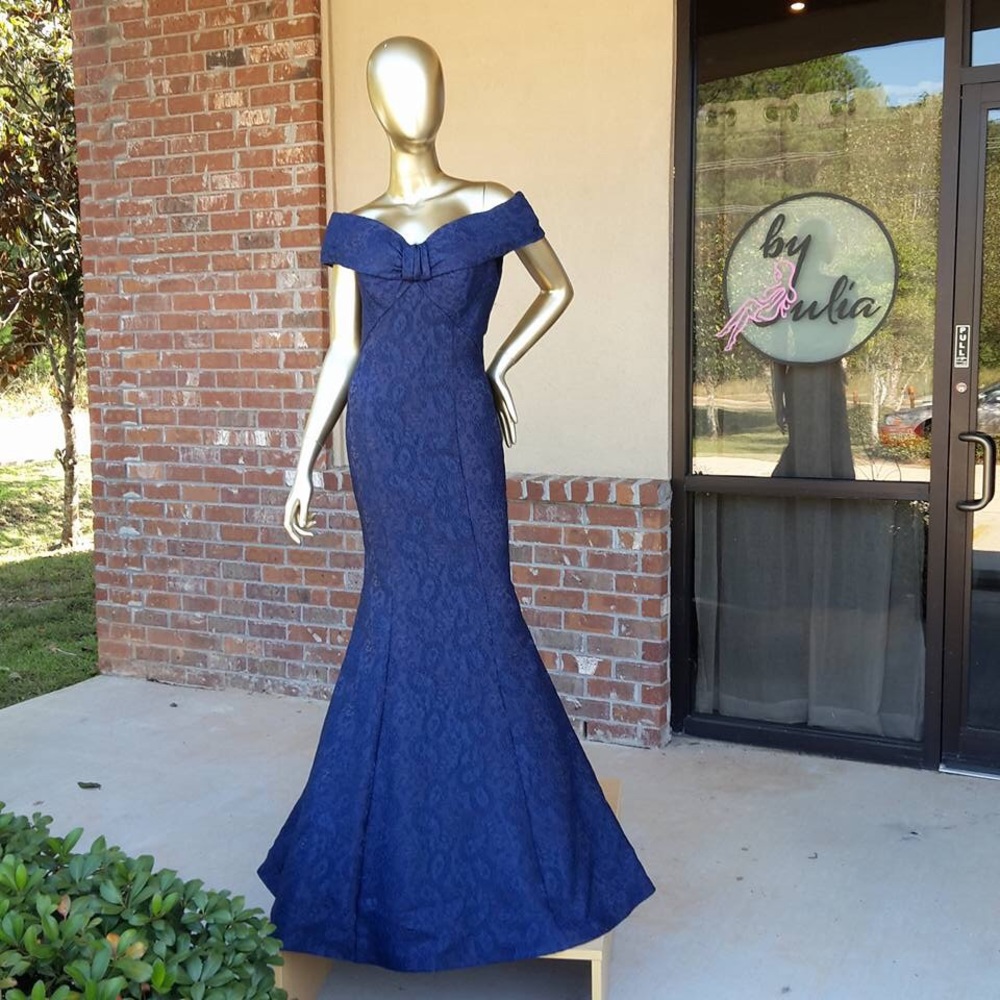 Off shoulder Jovani gown